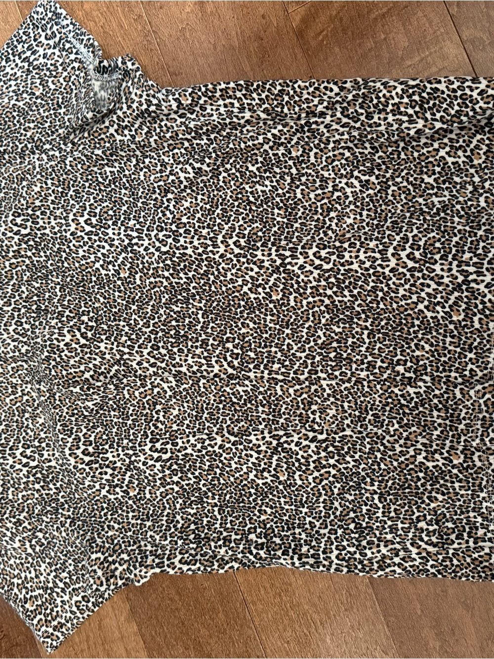 American Eagle Outfitters Short Sleeve Leopard Print Tee in Brown and Black